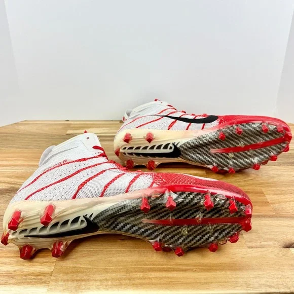 Nike Vapor Untouchable Pro 3 Football Cleats Red White High Top‎ Size 12